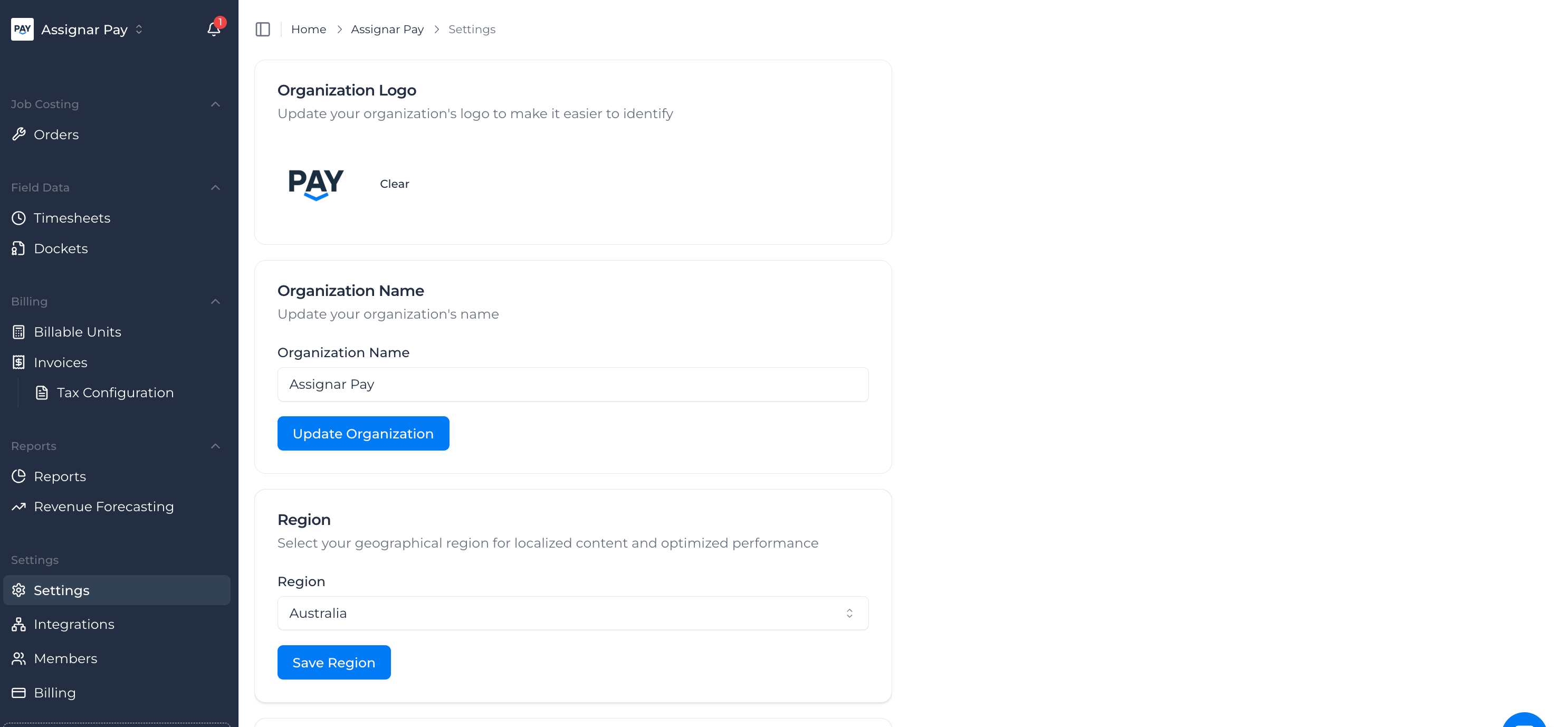 Company Details Screenshot